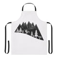 Mountain biker wearing a stylish cycling apron