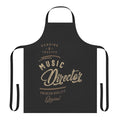 Musician wearing a stylish music director apron with a musical notes design.