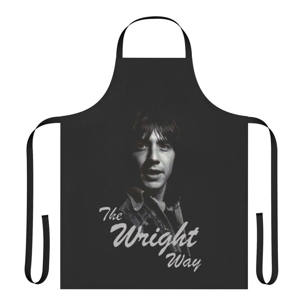 Stylish apron featuring music and style inspired by Australian rock legend Steve Wright