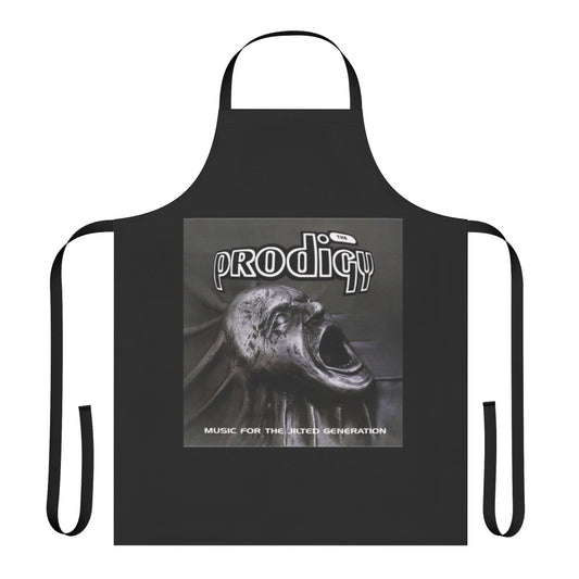 Apron featuring the album cover art of "Music for the Jilted Generation" by The Prodigy