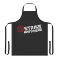 A black and white apron with a music-inspired design, perfect for musicians, bands, and music enthusiasts.