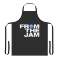 Music-themed apron with stylish design for kitchen use
