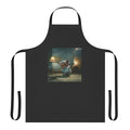 A high-quality apron featuring a music-inspired design, perfect for the stylish and creative woman.