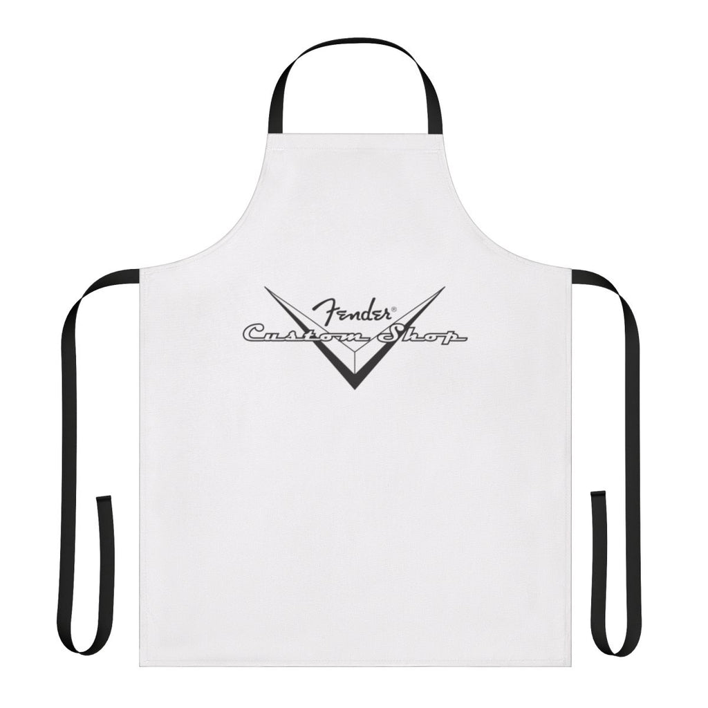 A fashionable apron featuring a musical theme, suitable for pop music enthusiasts.