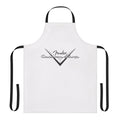 A fashionable apron featuring a musical theme, suitable for pop music enthusiasts.