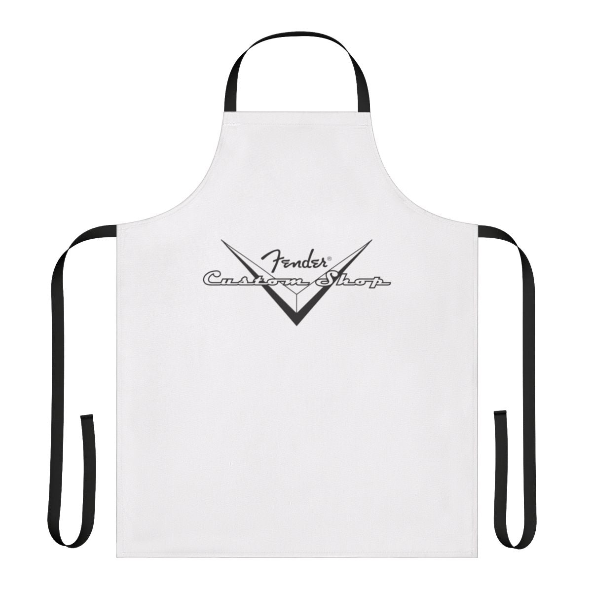A fashionable apron featuring a musical theme, suitable for pop music enthusiasts.