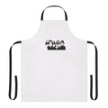 Vibrant apron featuring the logo and imagery of the Spanish indie band Los Planetas