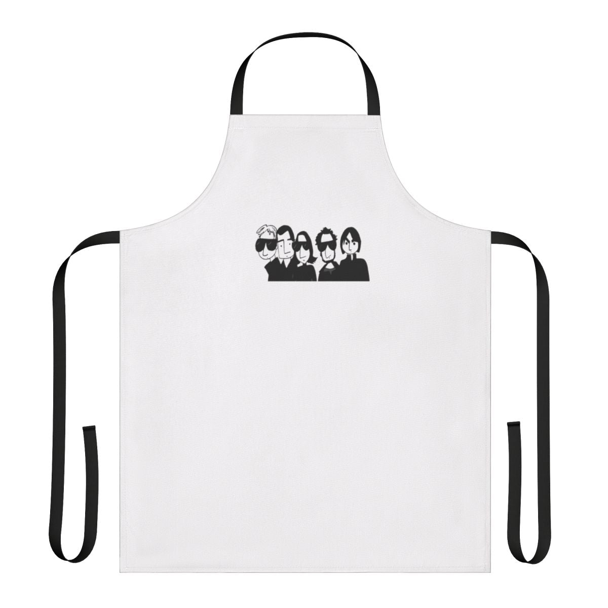Vibrant apron featuring the logo and imagery of the Spanish indie band Los Planetas