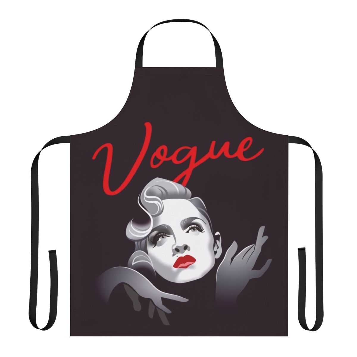 Stylish apron featuring pop art and music-inspired designs by Alejandro Mogolloart