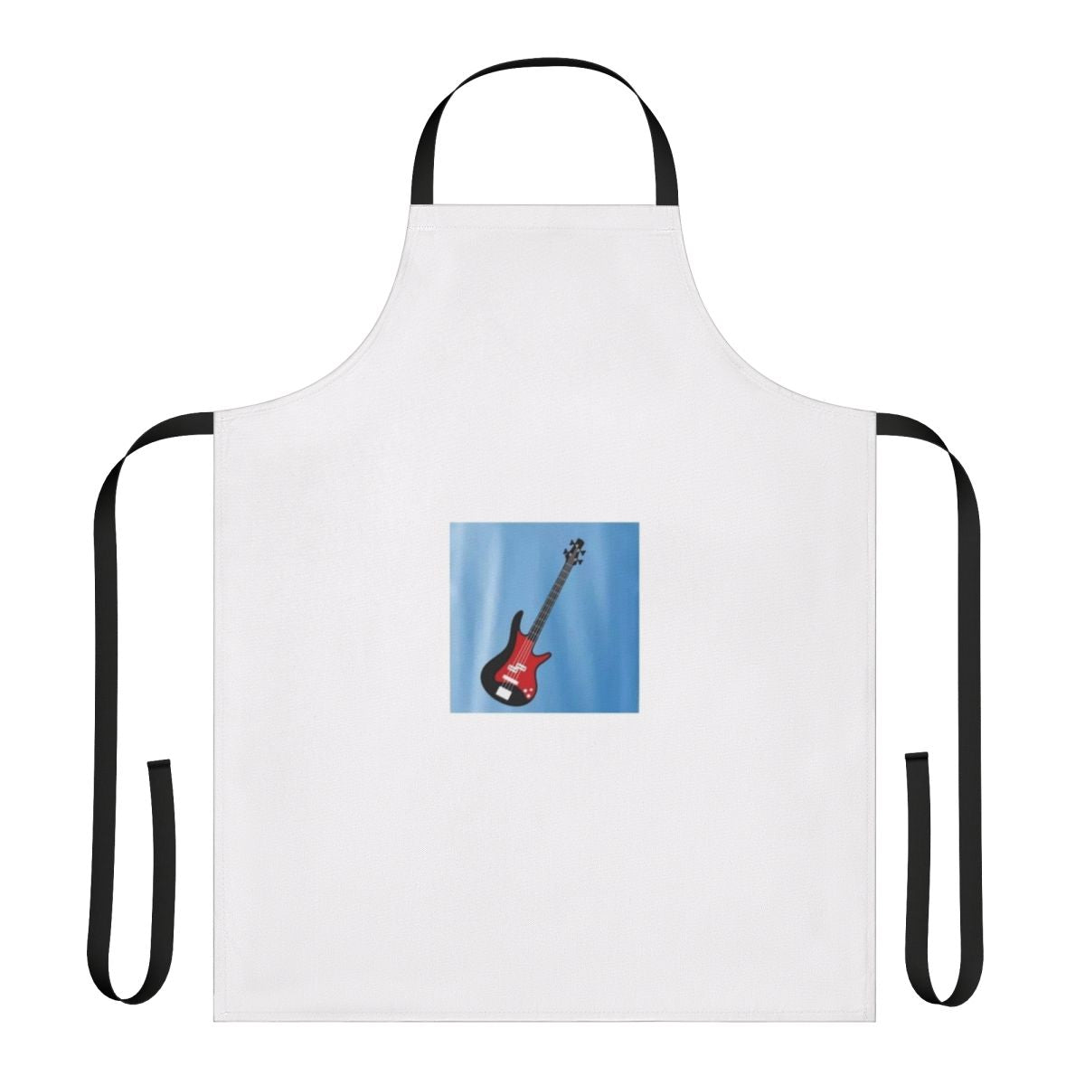 Stylish apron featuring music and guitar design for music lovers