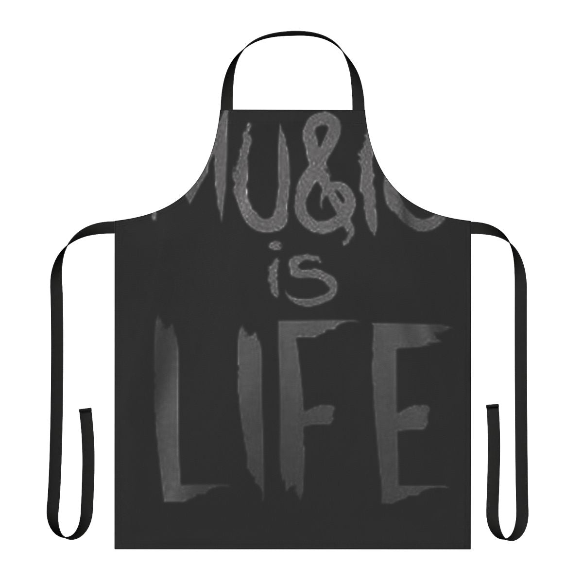 Apron featuring a musical notes and treble clef design for music lovers