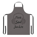 Apron with a music-themed design featuring headphones, suitable for neo soul, R&B, jazz, and other music lovers.