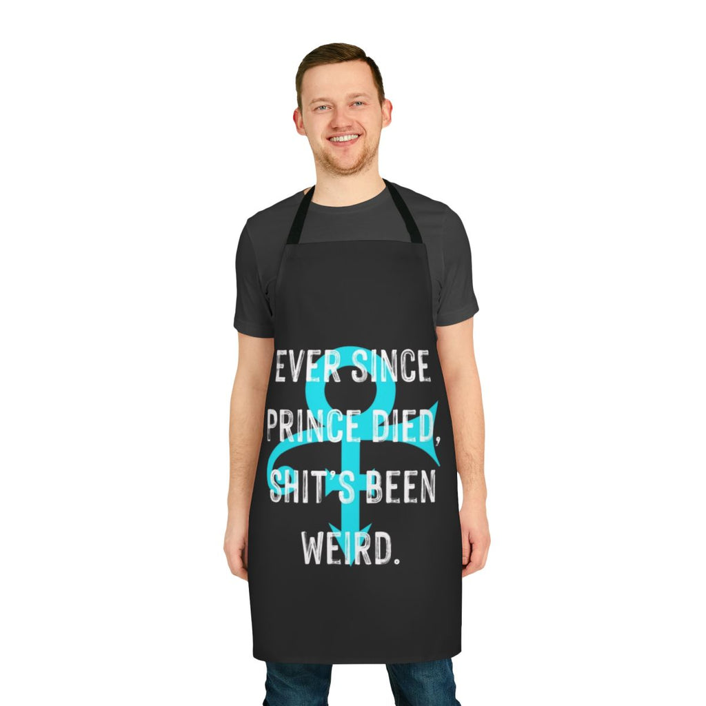 A stylish and versatile apron featuring a music quote design, ideal for musicians, DJs, and singers.