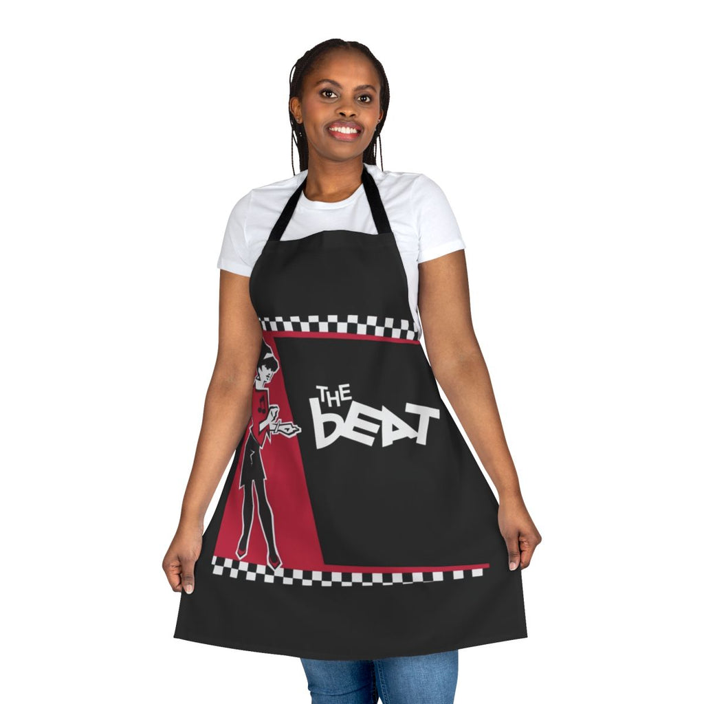 Stylish and high-quality apron with a musical beat design