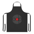 Music-themed apron with "Offlaga Disco Pax" design