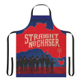 Musician-themed apron with "Straight No Chaser" design