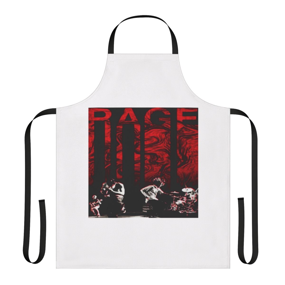 Musician apron with Rage Against the Machine-inspired design