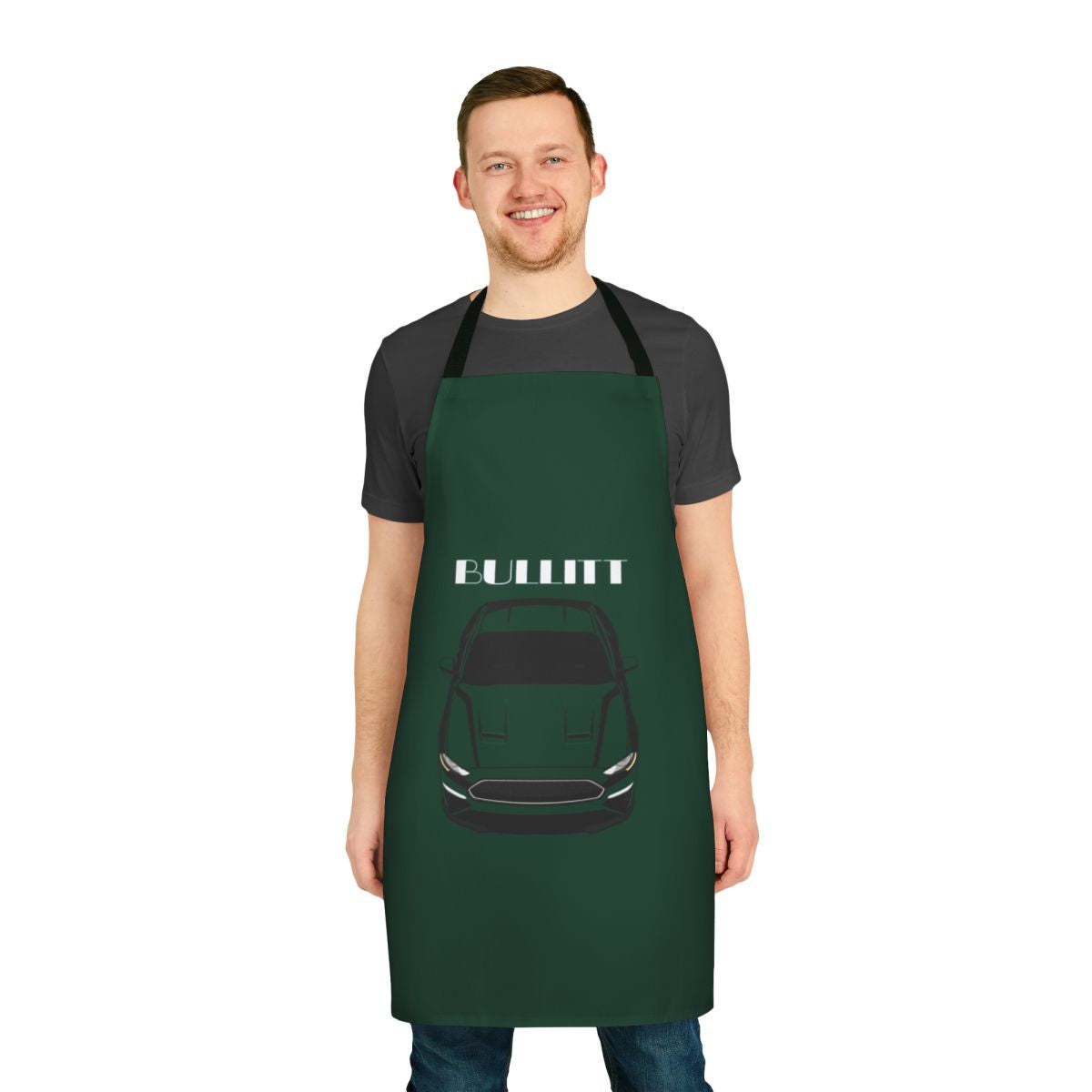 Mustang-themed multi-color apron with Bullitt design