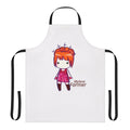 Mylene Farmer inspired apron with fan-designed graphics