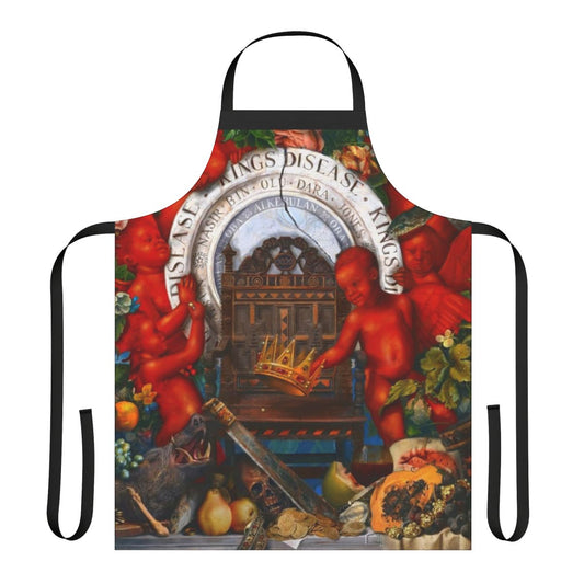 Apron featuring stylized design inspired by Nas' music