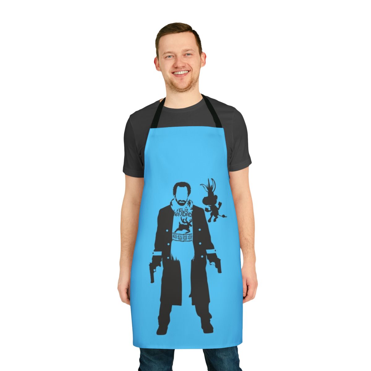 Sleek and minimalist apron inspired by the character Nick Sax from the popular TV series