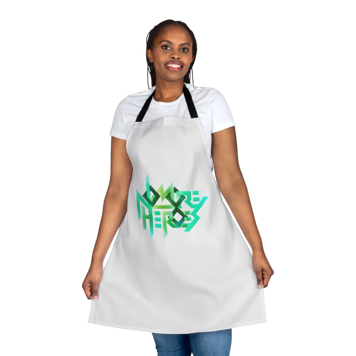 No More Heroes inspired apron with bold graphics