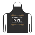 A high-quality gaming apron featuring a non-playable character design for tabletop role-playing games.