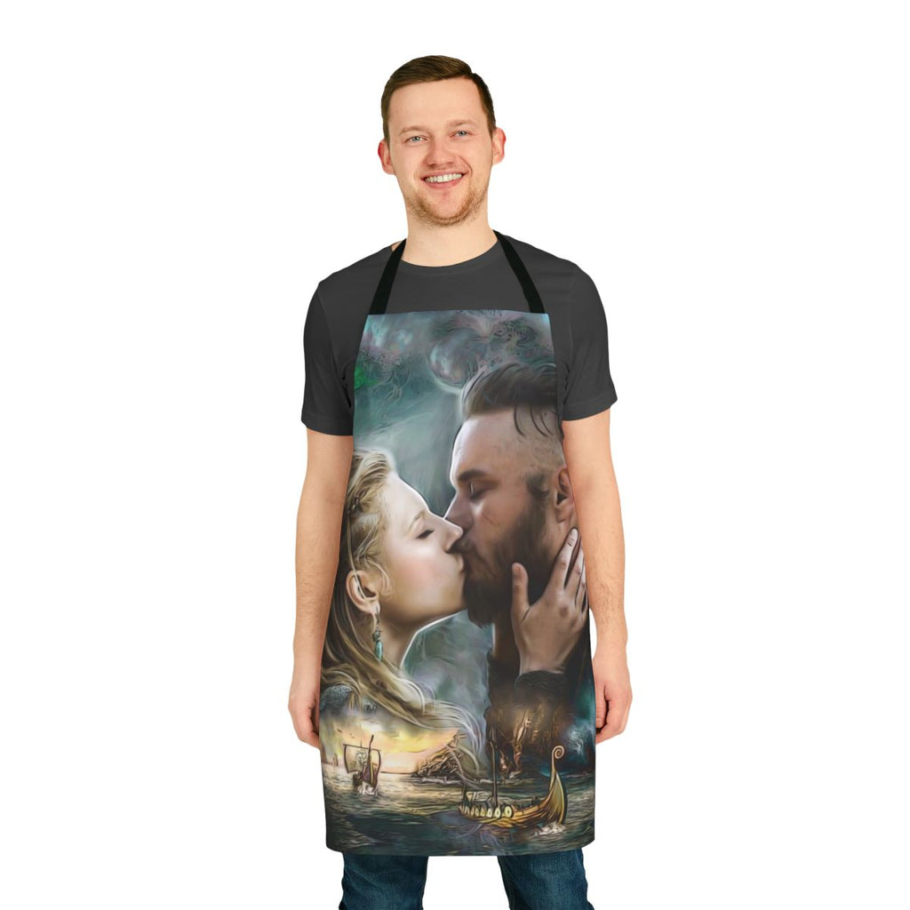 Odin-themed apron with Viking designs and Norse mythology patterns