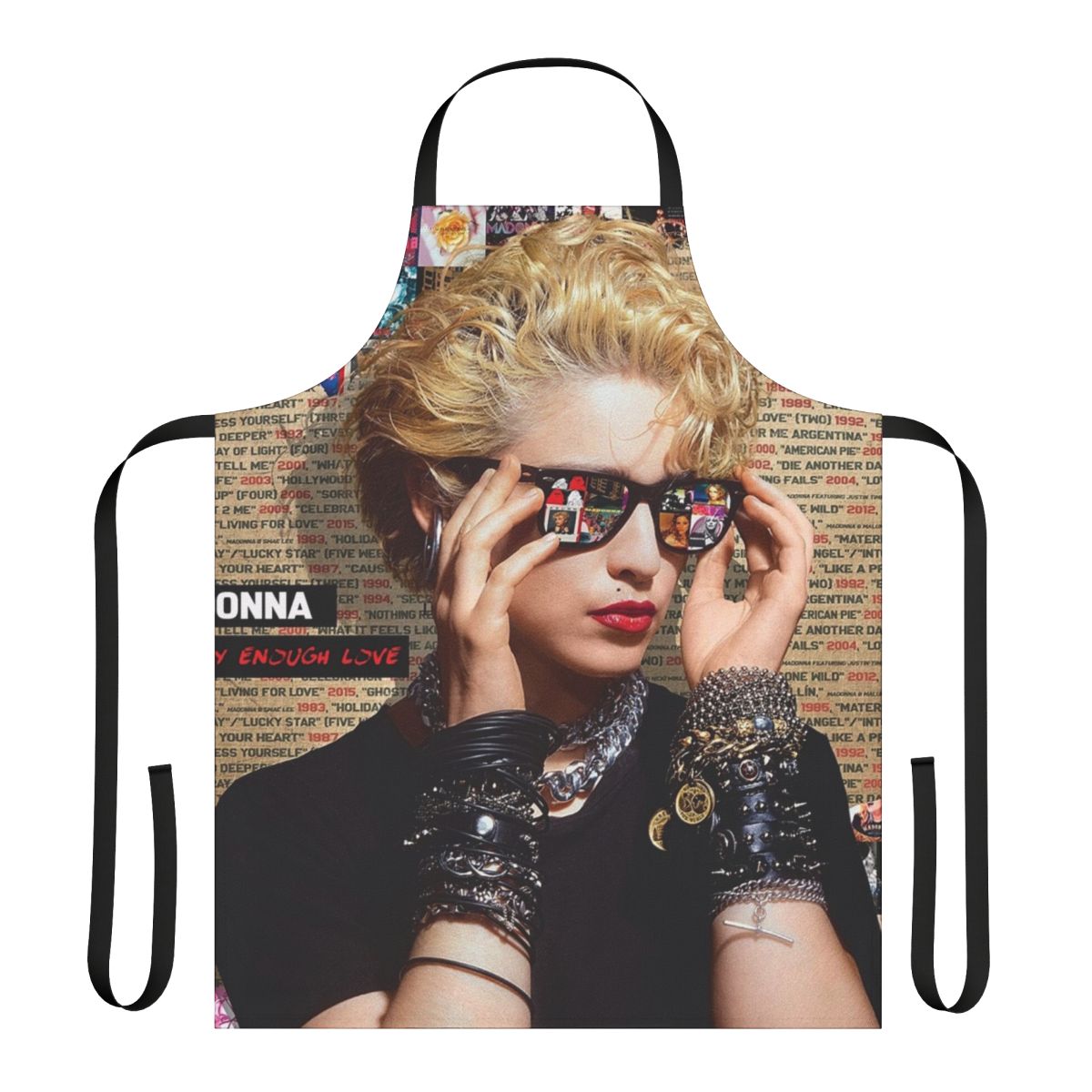 Stylish and Minimalist Number Apron Featuring a Musical Theme
