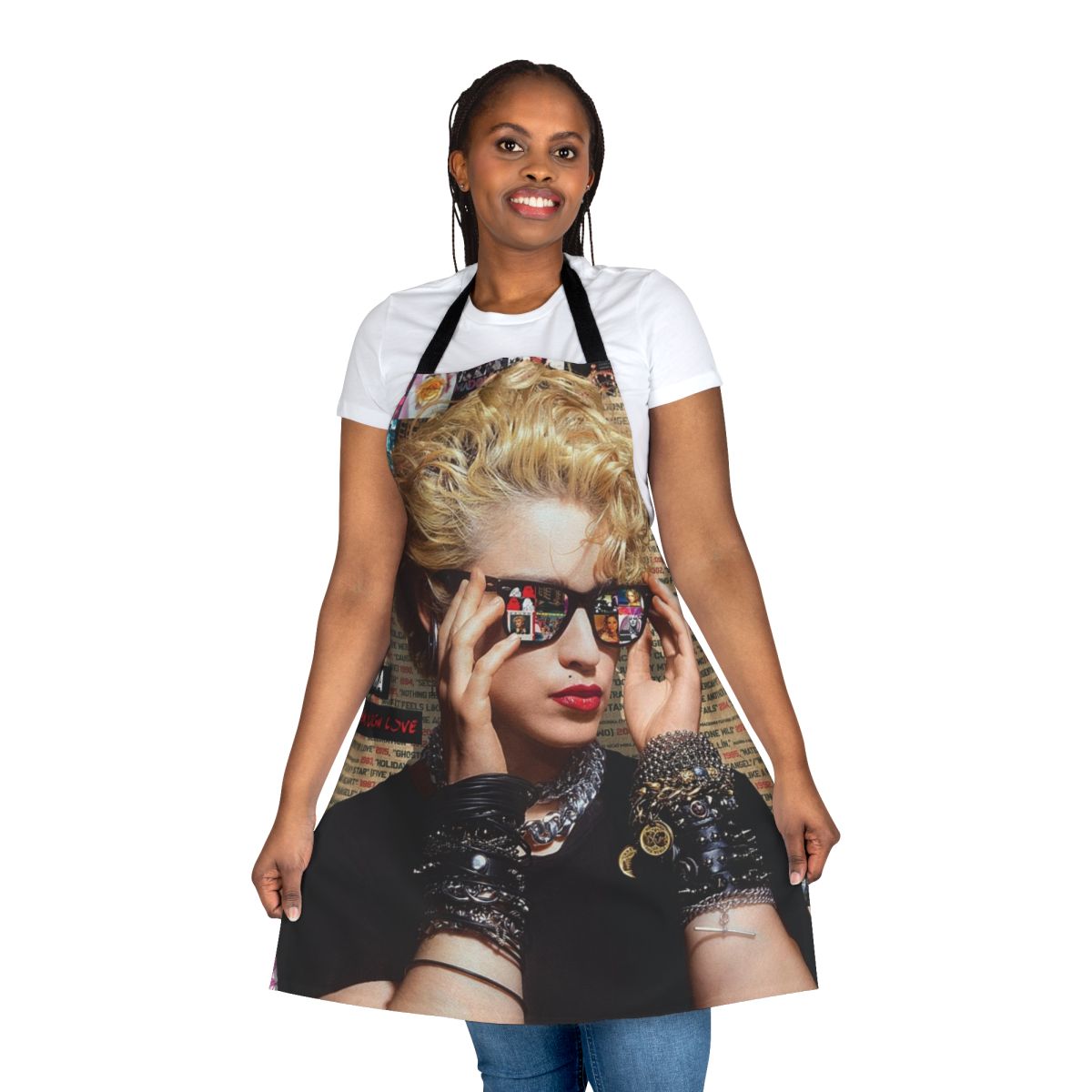 Stylish and Minimalist Number Apron Featuring a Musical Theme