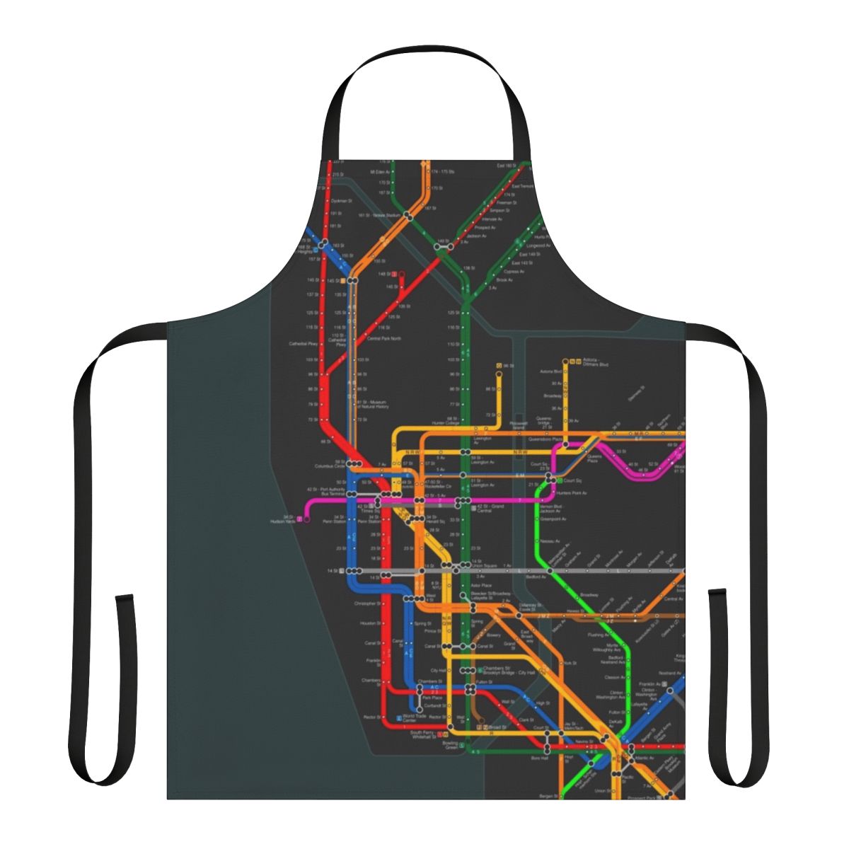 New York City Subway Map Design Apron