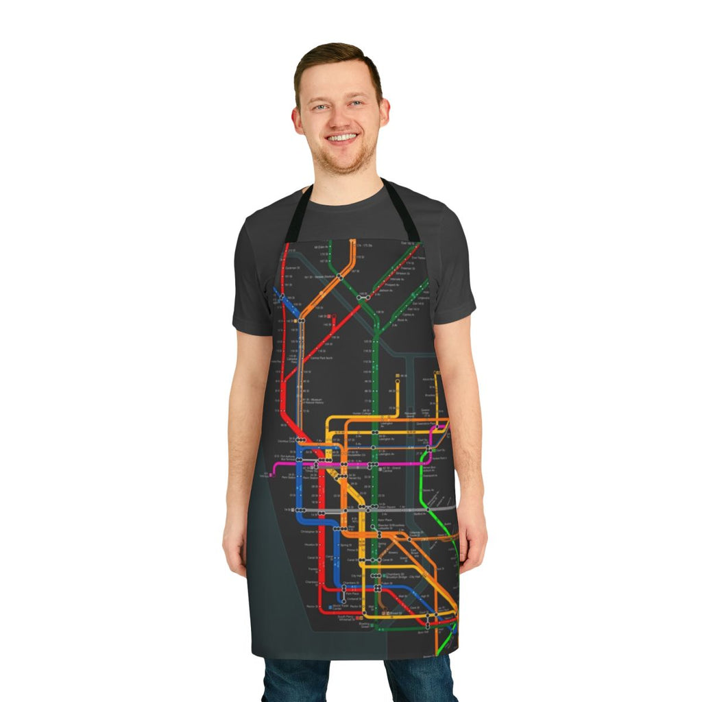 New York City Subway Map Design Apron