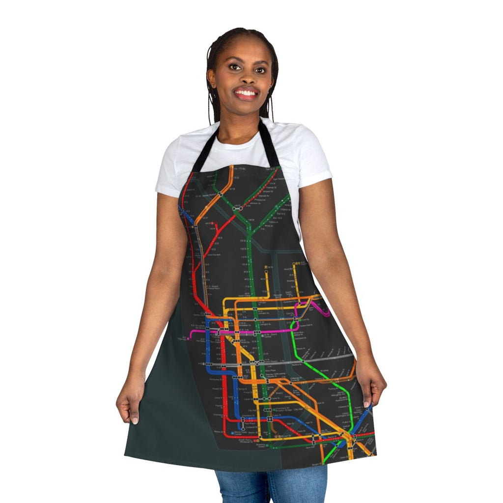 New York City Subway Map Design Apron