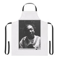 Odb portrait apron featuring a bold black and white image of the legendary rapper Old Dirty Bastard