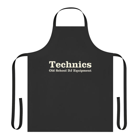 Technics Old School Music Apron with Synthesizer, Keyboard, and Audio Equipment Graphic