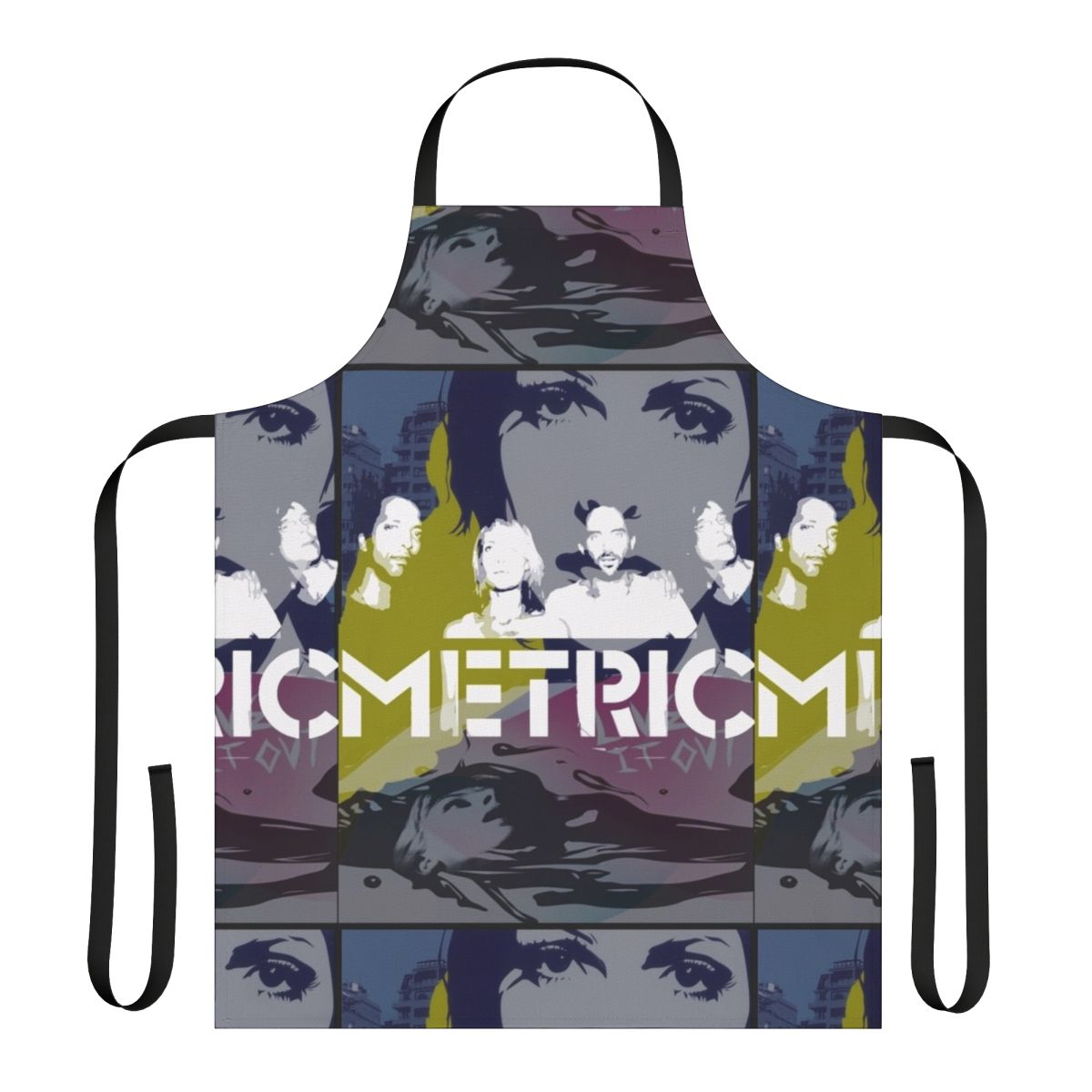 Old World Inspired Apron with Indie Music Themes