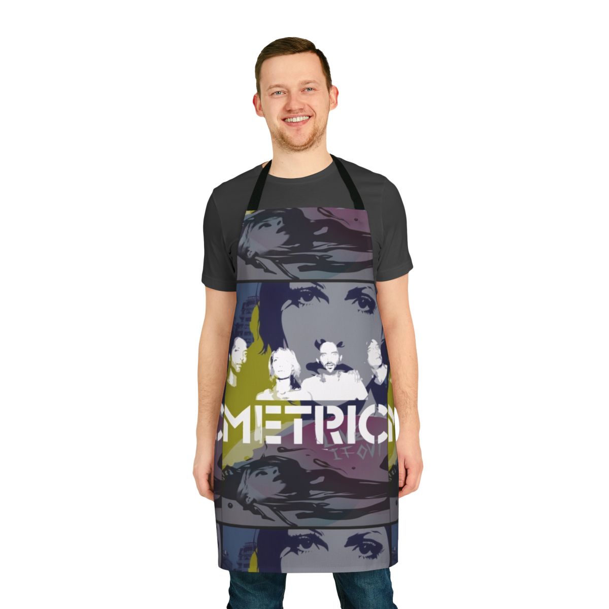 Old World Inspired Apron with Indie Music Themes