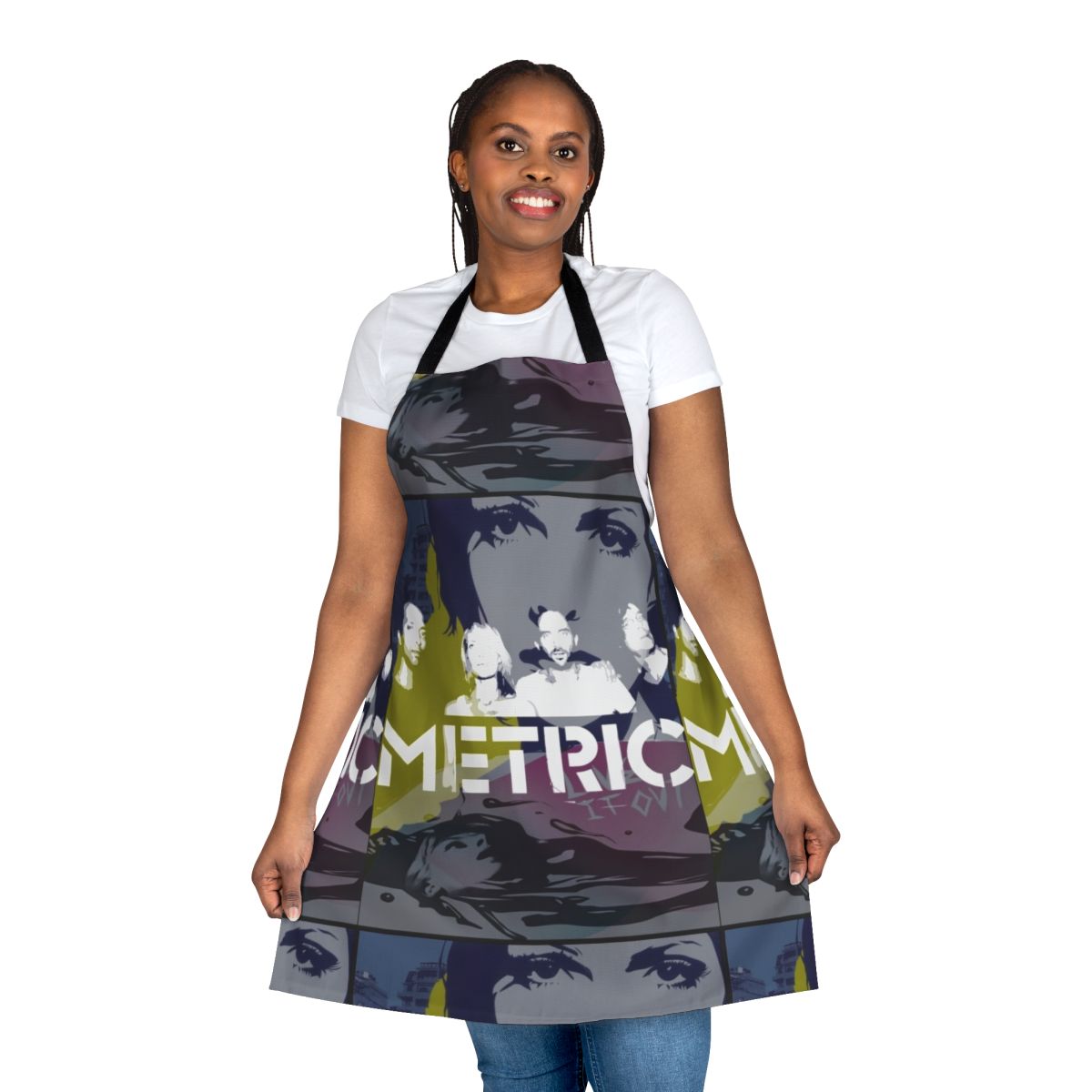 Old World Inspired Apron with Indie Music Themes