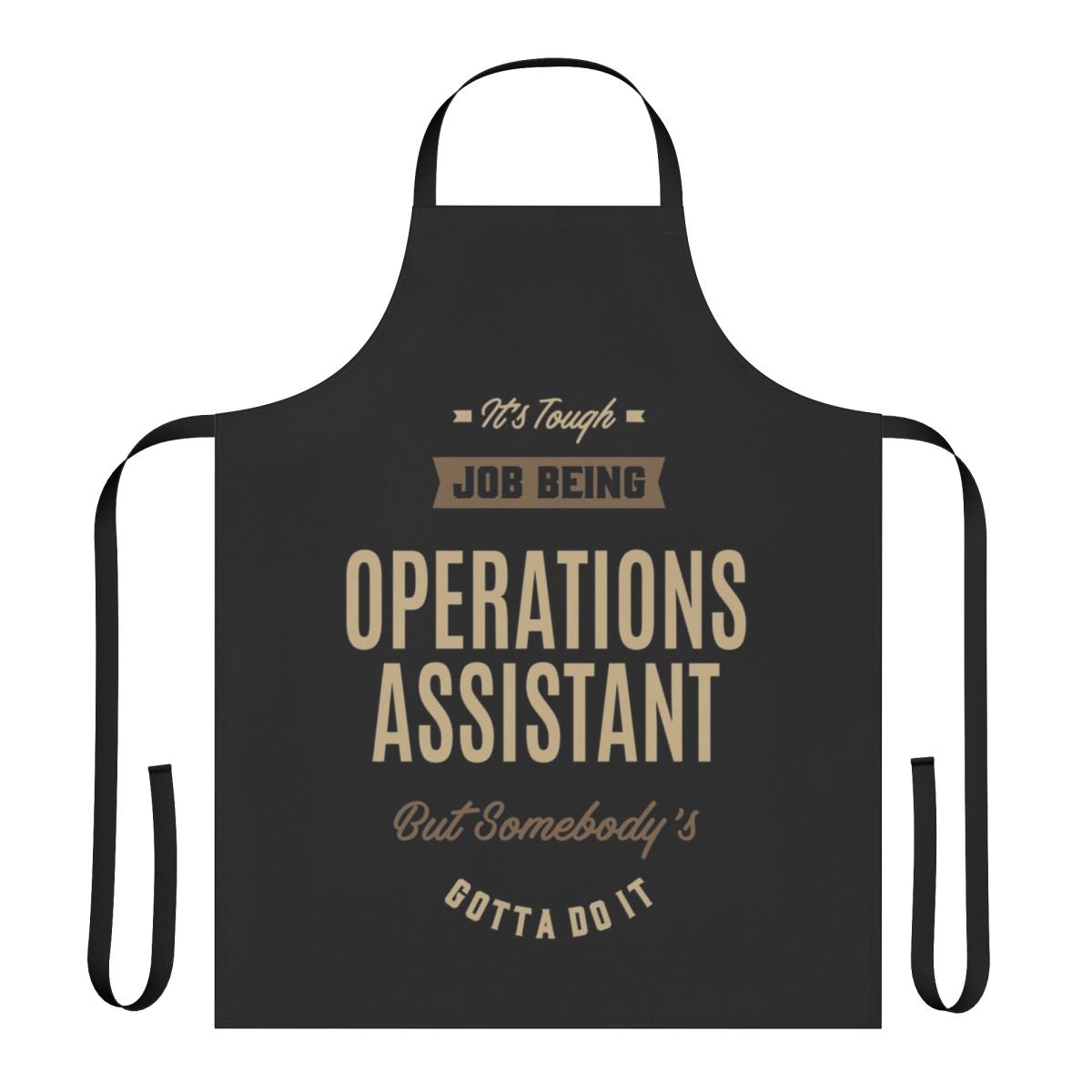 Operations Assistant Apron with Typographic Design