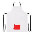Oregon state pride apron with map design for kitchen and cooking