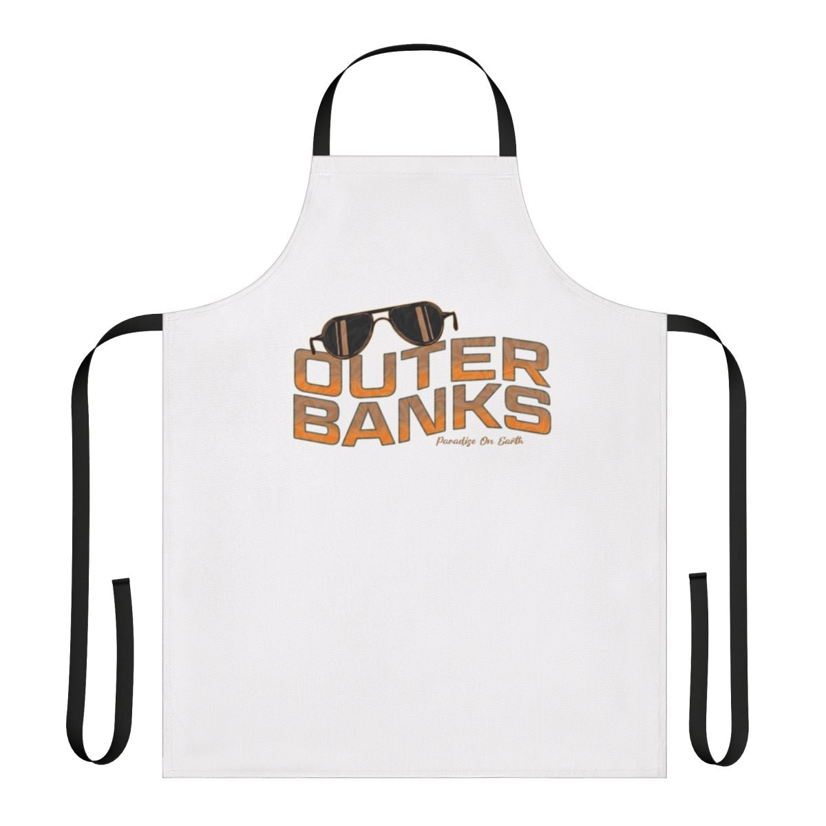 Outer Banks-themed apron with pockets and adjustable straps for beach and surfing activities
