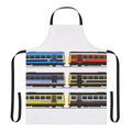 Apron featuring a design inspired by the iconic BR Pacer trains