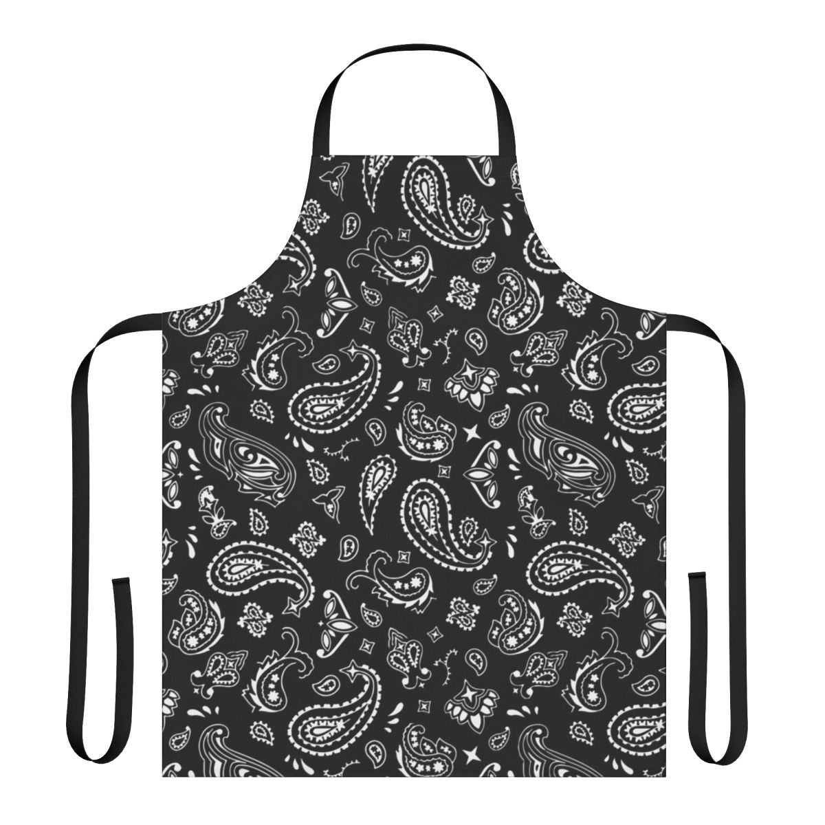 Fashionable paisley bandana-patterned apron for the kitchen