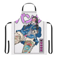 Panku-inspired apron with punk, anime, and video game-themed design