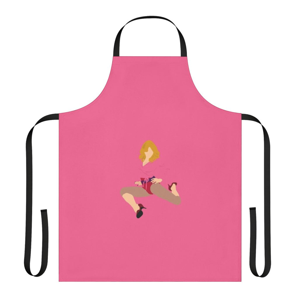 Pantone pink apron with Madonna's iconic "Hung Up" design