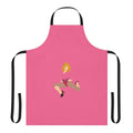 Pantone pink apron with Madonna's iconic "Hung Up" design