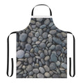 Pebble design apron with natural stone texture