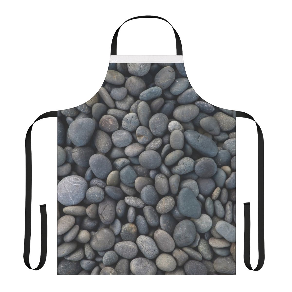 Pebble design apron with natural stone texture