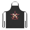 Pentangle-inspired apron with folk and psychedelic design