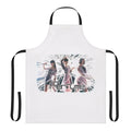 Perfume-inspired apron featuring a vibrant future pop design